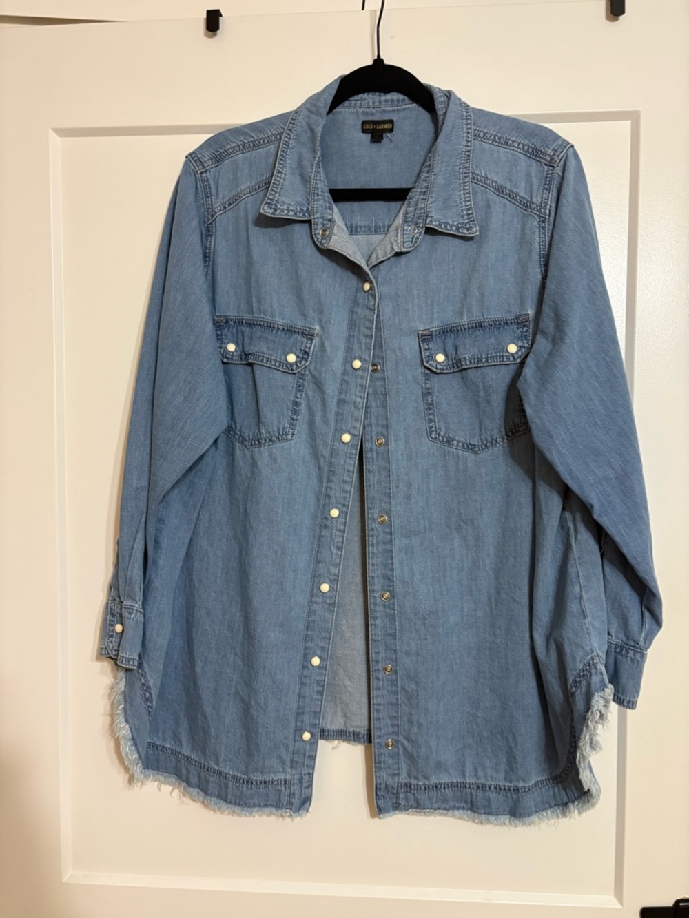 Coco + Carmen Denim Pearl Snap